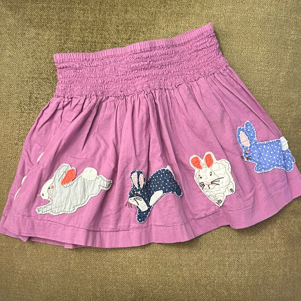 Mini Boden purple skirt with 🐇 bunnies 🐰 size 1 1/2-2 years